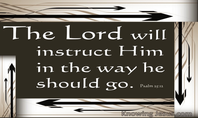 Psalm 25:12 His Way is Best (devotional)04-24 (brown)